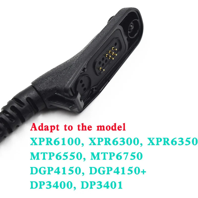 Motorola Xir P8668 APX6000 7000 2000 DP3400 DGP6150 XPR7550Walkie Talkie uchun mikrofonli eshitish vositasi