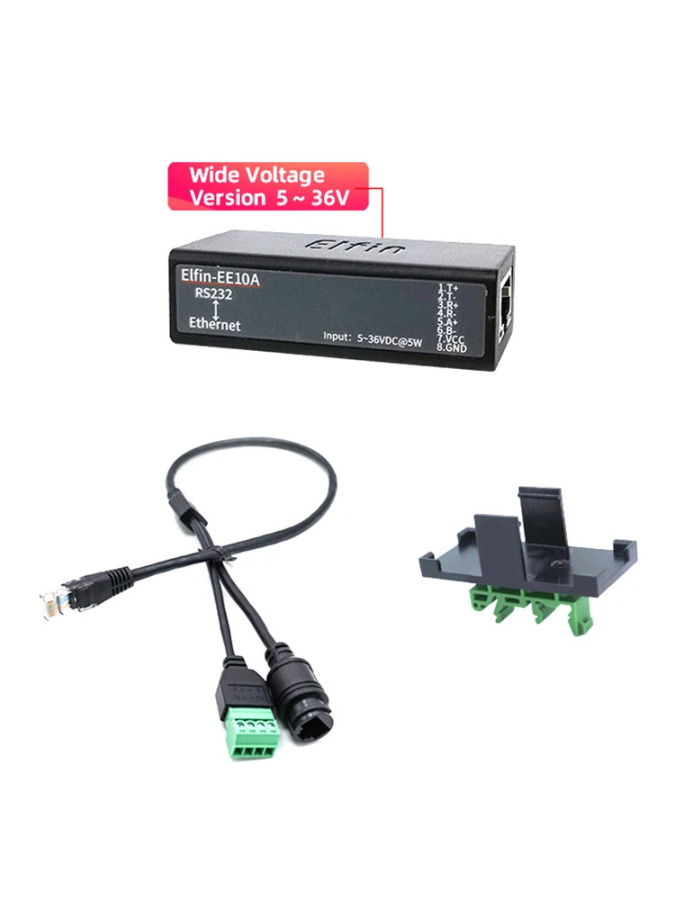 TCP/IP Telnet Modbus protokollarini qoʻllab-quvvatlaydigan server uchun EE10A RS232 seriyali port qurilmasi