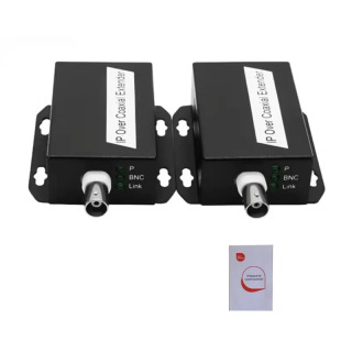 CCTV kameralari uchun Ethernet Over Coax (EoC) toʻplami Coax HD orqali 1 juft IP tarmoq kengaytirgichi