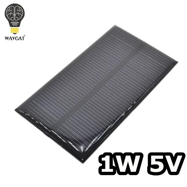 Smart Electronics Quyosh paneli 1W 5V elektron DIY kichik quyosh paneli uyali telefonni zaryadlovchi uy oʻyinchoq yorugʻlik quyosh batareyasi.