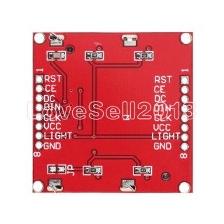 Умная электроника 84x48 84*48 5100 ЖК-модуль с белым адаптером черного света PCB LCD 5100