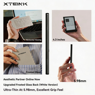 XTEINK X4 Portativ elektron oʻquvchi 4,3 dyuymli yengil magnitli ultra yupqa 220ppi 650mAh 16GB oʻqish