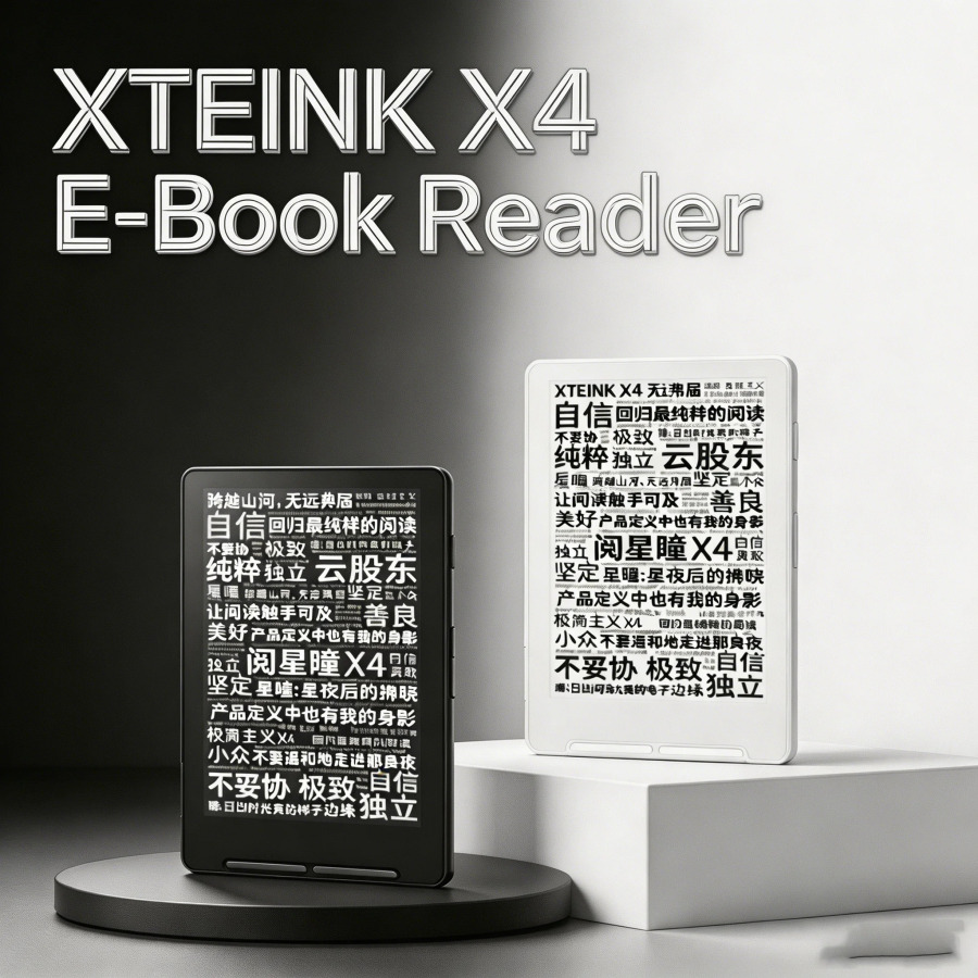 XTEINK X4 Portativ elektron oʻquvchi 4,3 dyuymli yengil magnitli ultra yupqa 220ppi 650mAh 16GB oʻqish