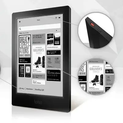 Kobo Aura HD 6,8 дюйма N204 Новый считыватель электронных книг onyx book 1440x1080 256PPI с электронными чернилами и легкими сенсорными электронными книгами Reader likebook libros