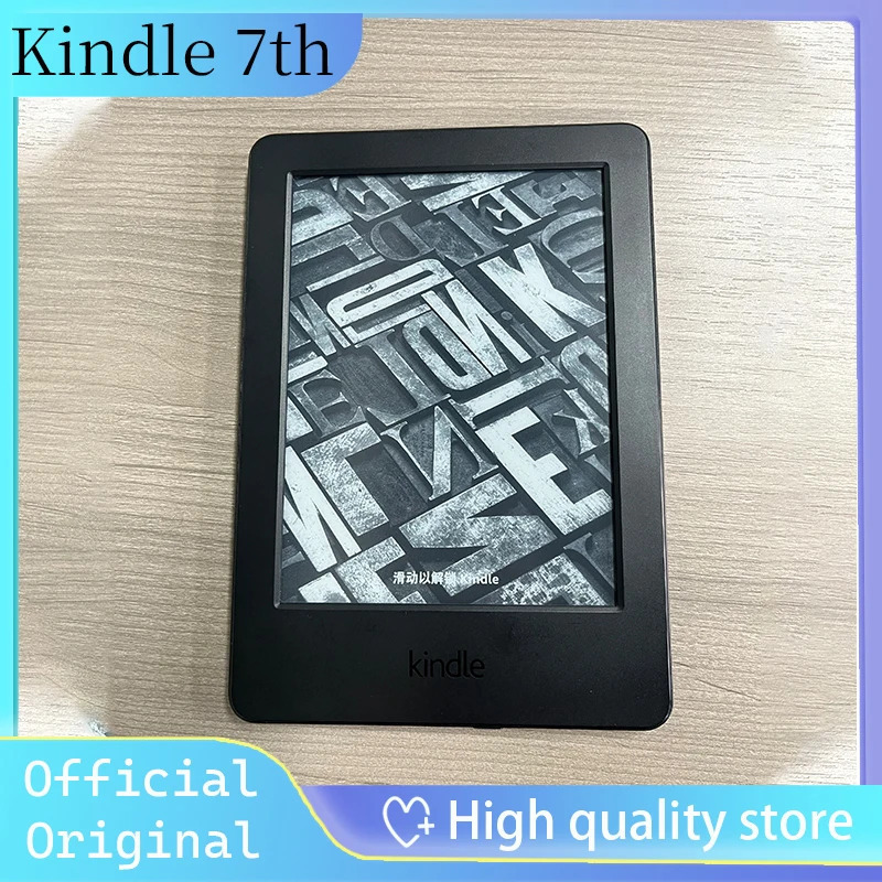 Б/у планшет для чтения электронных книг Kindle 7-го поколения, доступны фактическое пространство, бесплатно 3 ГБ, настраиваемый язык, подключение WIFI