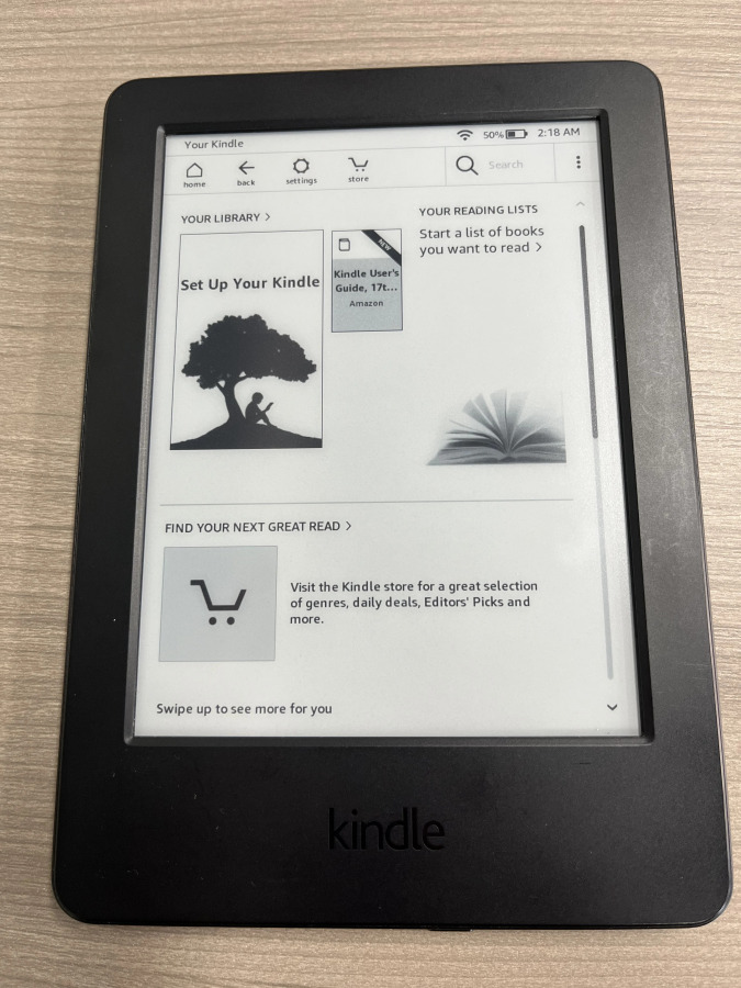 Б/у планшет для чтения электронных книг Kindle 7-го поколения, доступны фактическое пространство, бесплатно 3 ГБ, настраиваемый язык, подключение WIFI