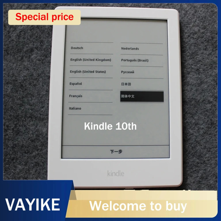 Устройство чтения электронных книг Kindle 10-го поколения, эректор 4G/8G, 6-дюймовый сенсорный экран E-ink с подсветкой, лампа для чтения 167ppi, используется на складе