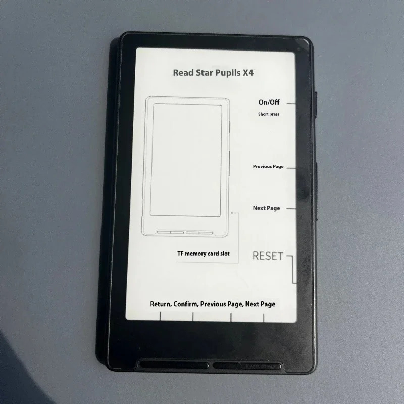 Электронная книга XTEINK X4 с ультратонким 4,3-дюймовым экраном E-Ink 800x480 220PPI, портативный ридер со встроенной магнитной подсветкой