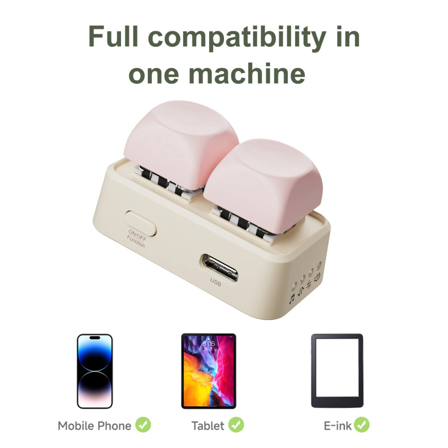 Portativ Bluetooth masofadan boshqarish pulti Mini elektron kitoblar uchun bepul sahifani aylantirish funksiyasi Free2/3 High Axis Version Ofisda foydalanish