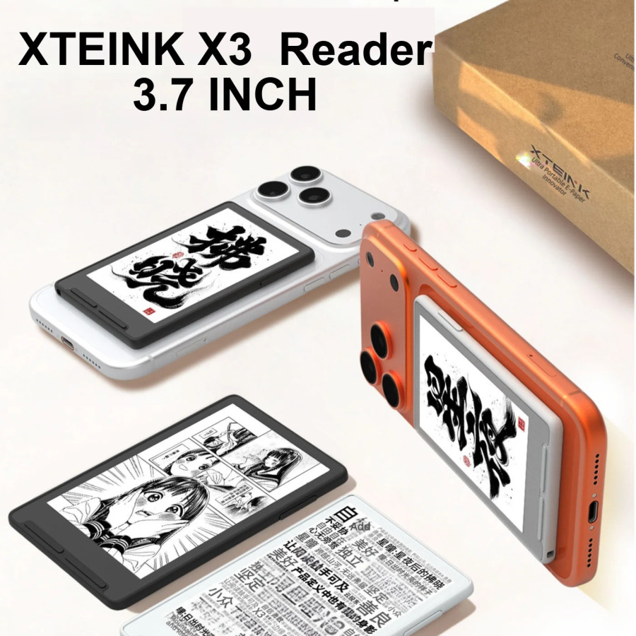 YANGI XTEINK X3 E-Reader 3,7 dyuymli elektron siyoh ekranli, magnitli, engil va nozik, 16 GB