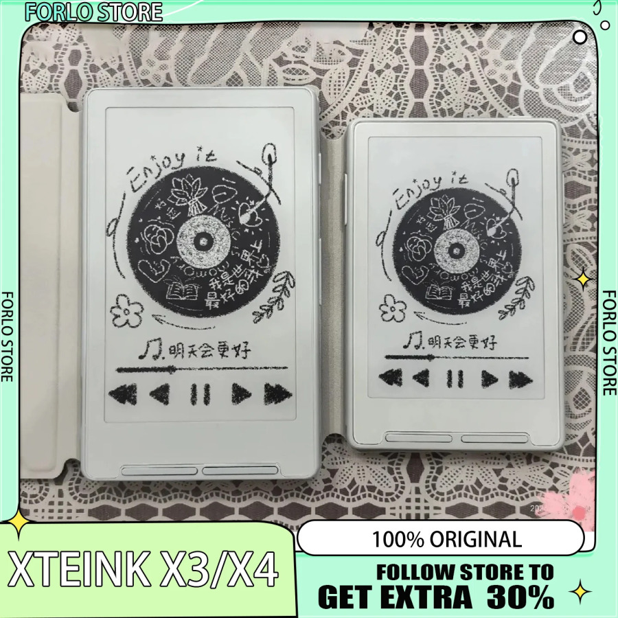 Электронная книга XTEINK X3 / X4 с экраном E-Ink, магнитным креплением, легкая, 3,7 дюйма, 16 ГБ, 259ppi, портативная. Предзаказ XTEINK X4.