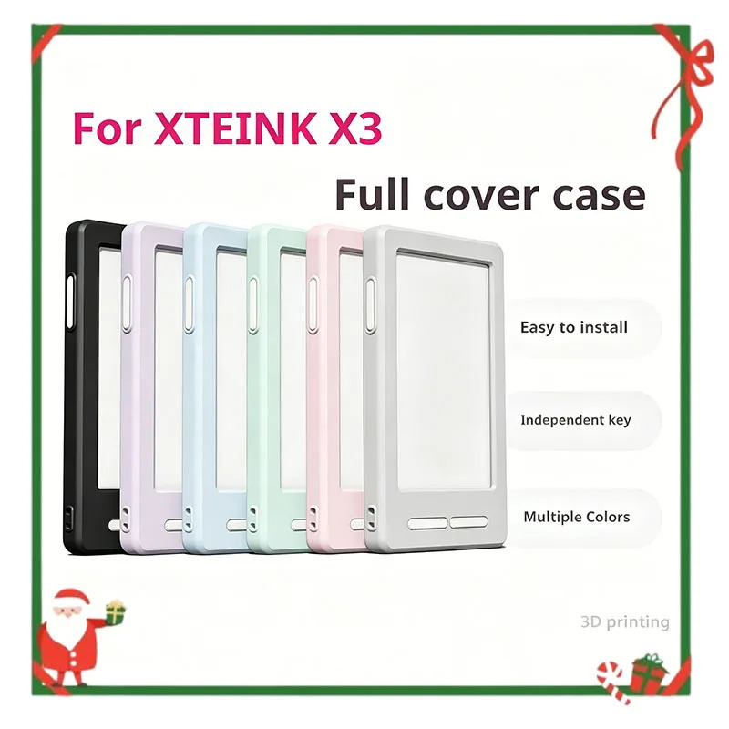 XTEINK X3 toʻliq qopqoqli himoya elektron kitob qutisi, 3D bosilgan toʻliq qopqoqli elektron kitob qutisi