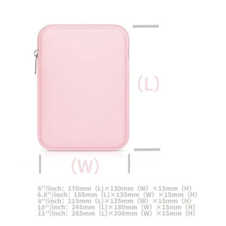 Kindle Paperwhite/Kobo/Boox/Surface/Xiaomi uchun 6,8 7 10 11 dyuymli engil rangli elektron oʻqish uchun universal sumka