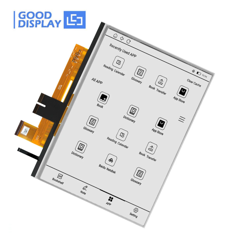 10,3-дюймовый E Ink дисплей с подсветкой и сенсорным экраном, HD E-paper 1404×1872 для электронных книг GDEP103TC2-FT11