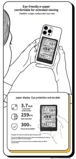 XTEINK X3 E-Ink Magnit ekranli E-Reader Yengil 3,7