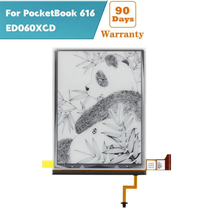 6 dyuymli E-Ink 758x1024 212 PPi ekran ED060XCD PocketBook 616 Ebook Reader displeyni almashtirish qismlari