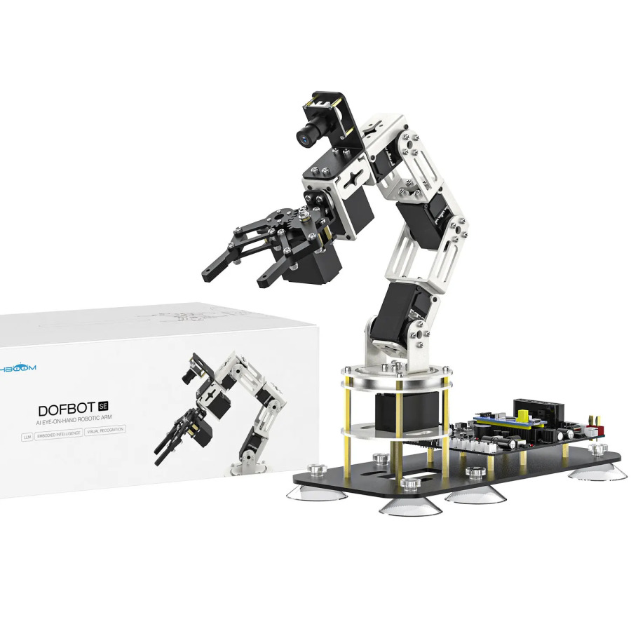 Роботизированная рука 6DOF с ИИ, крупногабаритная модель, система машинного зрения, программирование на Python, проекты по разработке виртуальных машин, электронный набор для самостоятельной сборки