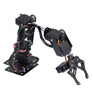 Robotik qoʻl toʻplami 6DOF dasturlash robot qoʻli DIY robot dasturlash toʻplami Servo shu jumladan emas