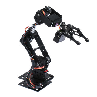 Robotik qoʻl toʻplami 6DOF dasturlash robot qoʻli DIY robot dasturlash toʻplami Servo shu jumladan emas