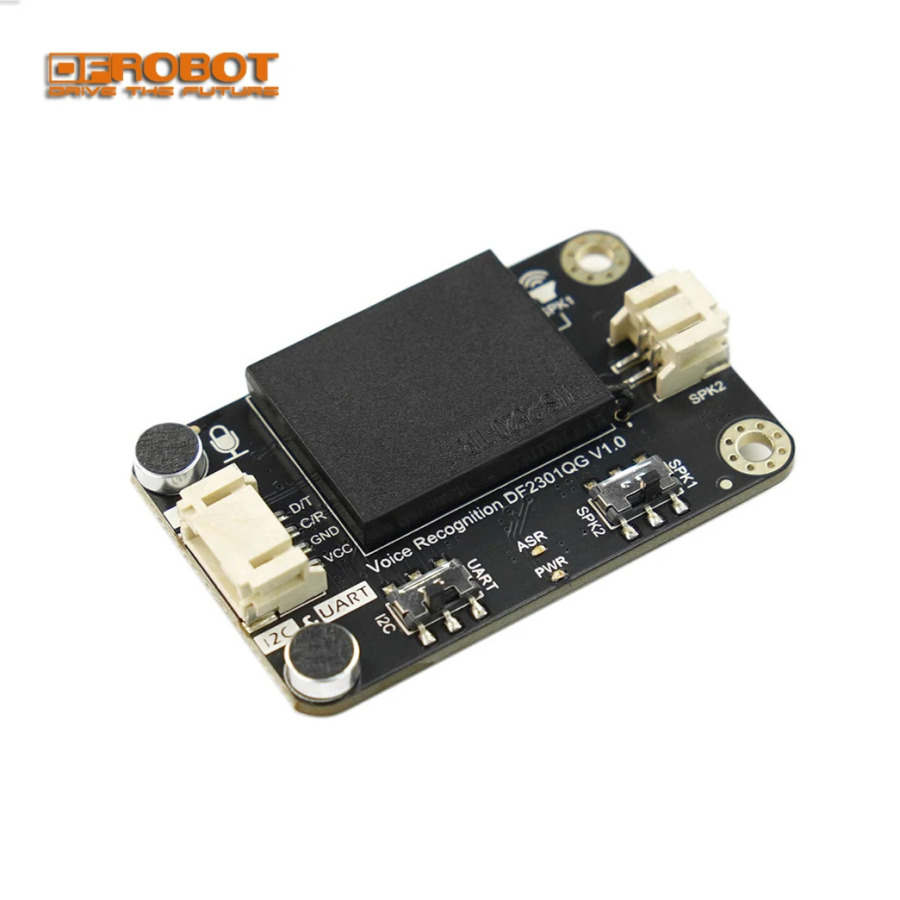 DFRobot Gravity Offline Language Self Learning Датчик распознавания голоса для micro:bit Arduino Raspberry Pi Python ESP32 I2C UART