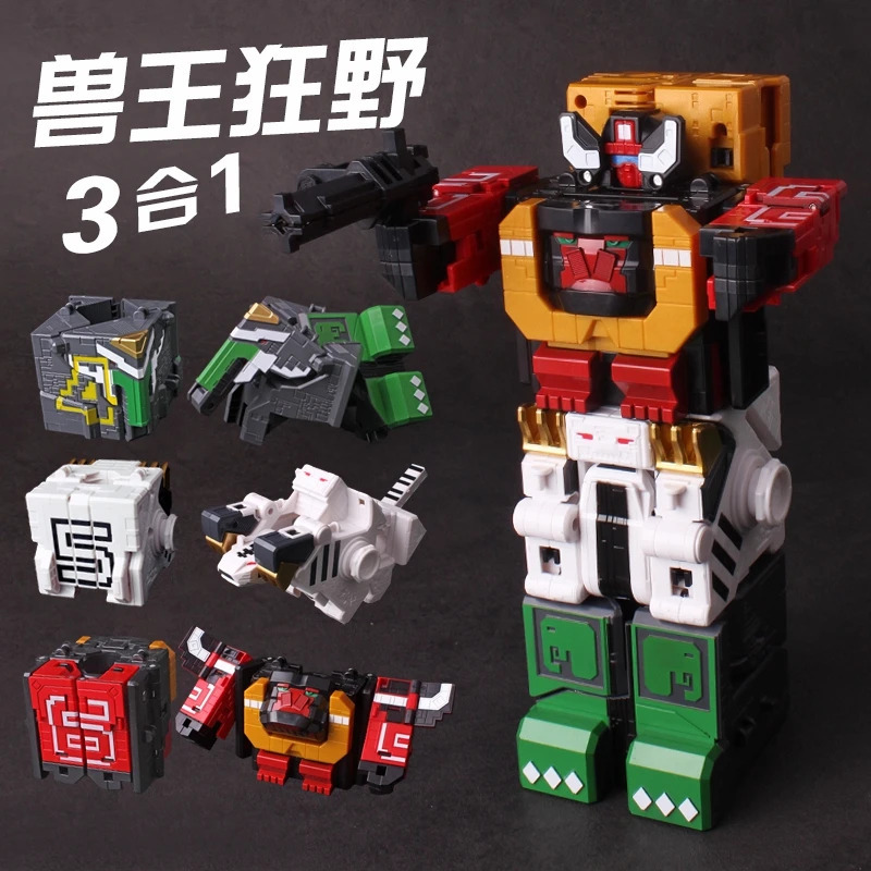 Quvvatni yigʻish oʻquv oʻyinchoqlari Matematik kub robotini oʻzgartirish raqamlari Puzzle Ranger hayvon oʻgʻil bolalar uchun oʻyinchoqlar