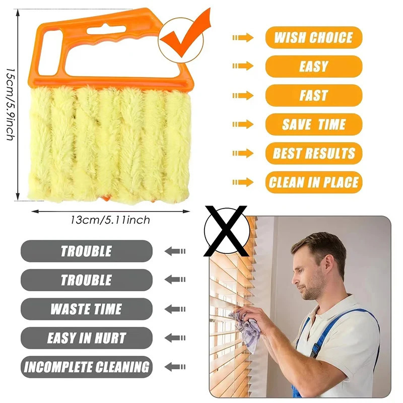 Mikrofiber havo teshiklari va konditsionerlarni tozalash uchun ekologik toza elektr choʻtka