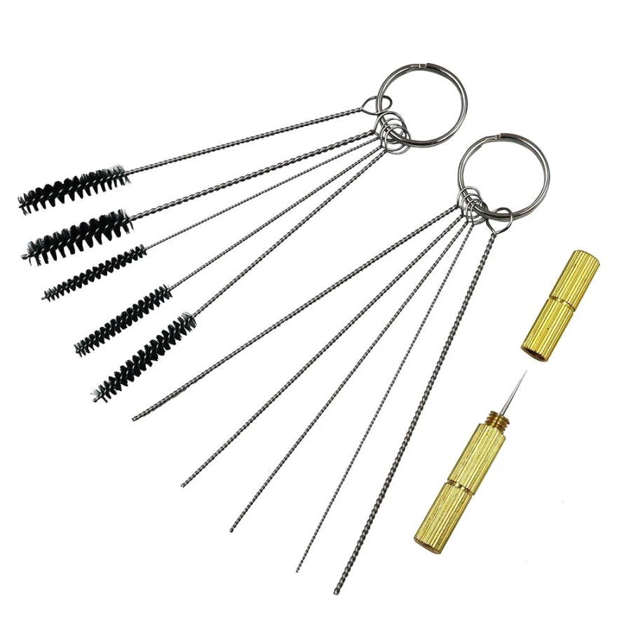 Набор для чистки аэрографа, щетка для чистки аэрографа, чистящий пистолет-распылитель, набор инструментов для чистки и ремонта, игла, инструмент