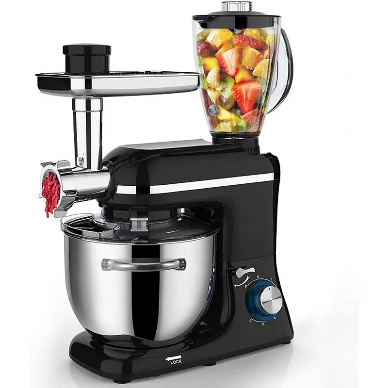 Oshxona jihozlari Blender va goʻsht maydalagich qismlari bilan koʻp funktsiyali 3in 1 mikser Oziq-ovqat mikserlari