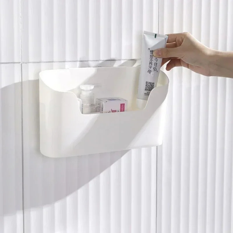 Кухонная настенная клейкая полка для хранения, многофункциональный ящик для хранения дверей шкафа, полка для ящика под раковиной, органайзер для ванной комнаты
