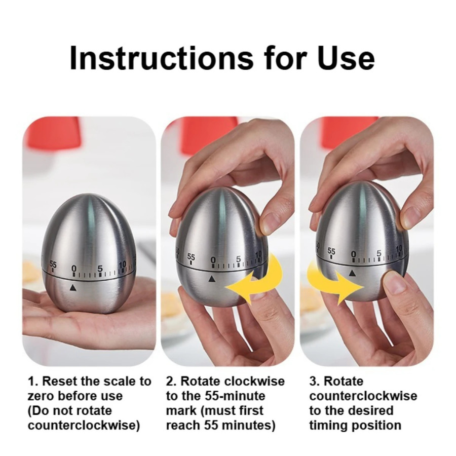 Кухонные таймеры для приготовления пищи, таймер для приготовления пищи шеф-повара с громким будильником, 100% механический настольный таймер - батарейки не требуется