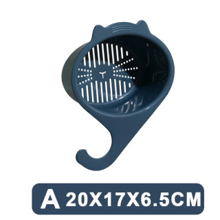 Oshxona uchun lavabo drenaj savati Koʻp funktsiyali mushuk shaklidagi kran filtrli savat meva sabzavot uchun raf organizator oshxona jihozlari бордовый XXL