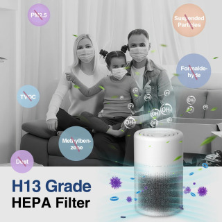 HEPA filtrli uy ofislari uchun portativ mini havo tozalagich - USB quvvatli uy havo tozalagich deodorizator