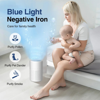 HEPA filtrli uy ofislari uchun portativ mini havo tozalagich - USB quvvatli uy havo tozalagich deodorizator