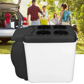 Lager uchun portativ mini elektr avtomobil muzlatgichi 12V 6L sovutish va isitish muzlatgichi ...