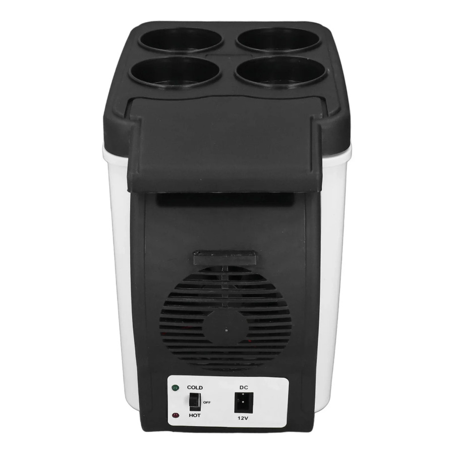 Lager uchun portativ mini elektr avtomobil muzlatgichi 12V 6L sovutish va isitish muzlatgichi ...