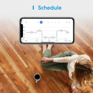 Yerdan isitish tizimi uchun Meross Smart Wi-Fi termostati, sensorli ekran, Apple HomeKit Siri Alexa Google Home bilan ishlaydi