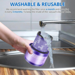 Dyson V11 Animal/V11 Torque Drive V15 Detect aksessuarlari uchun yuviladigan filtr siklon changyutgich ehtiyot qismlari