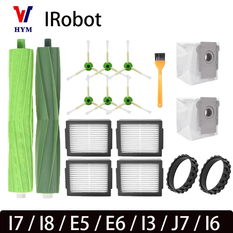 IRobot Roomba I7 I8 E5 E6 I3 J7 I6 Robot changyutgich aksessuarlari uchun asosiy yon choʻtka ehtiyot qismlari