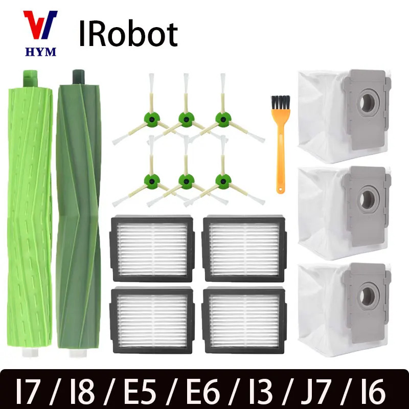 IRobot Roomba I7 I8 E5 E6 I3 J7 I6 Robot changyutgich aksessuarlari uchun asosiy yon choʻtka ehtiyot qismlari