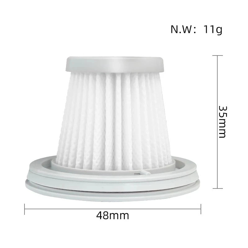 Xiaomi Mijia Handy changyutgich uchun Hepa filtrini almashtirish SSXCQ01XY Uy avtomobil almashtirish qismlari simsiz mini aksessuarlar H13