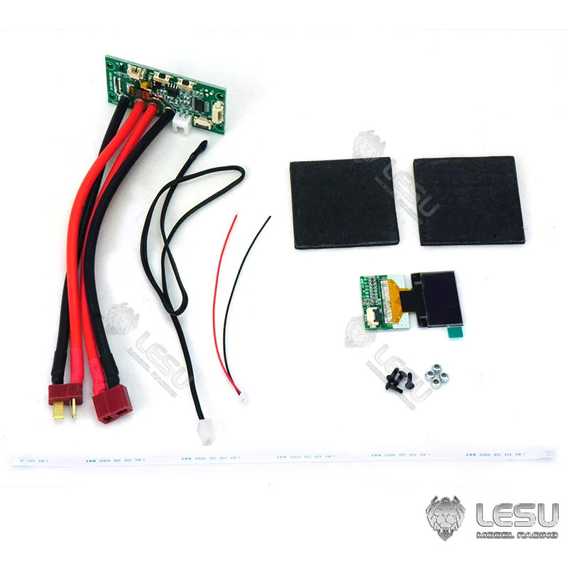 Idishning ehtiyot qismlari LCD displey Lesu 1/14 RC ekskavator modeli uchun gidravlik AC360 TH18260-SMT2 uchun GPS dekorativ buyumlari