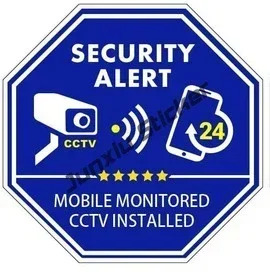 Vinil CCTV stiker PVX ogohlantiruvchi stiker Kamera signali stiker Quyoshdan himoya qiluvchi uy CCTV stiker video xavfsizlik belgilari зеленый 4XL