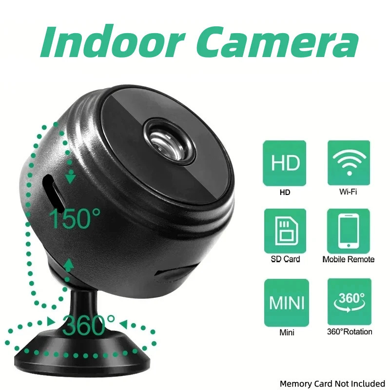 A9 mini kuzatuv kameralari Wi-Fi 1080P HD mini kamerali tungi koʻrish kamerasi sensorli veb-video kuzatuv Smart Life uyi
