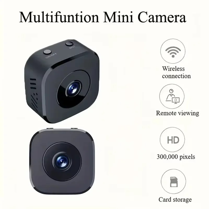 Новая мини-камера видеонаблюдения 6K HD с Wi-Fi, двусторонней аудиосвязью, датчиком движения и инфракрасным ночным видением 2026 года