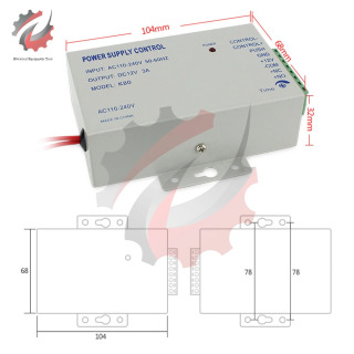P/video interkom tizimi AC110-220V uchun PH dan DC12V 3A ga P kontroller kaliti