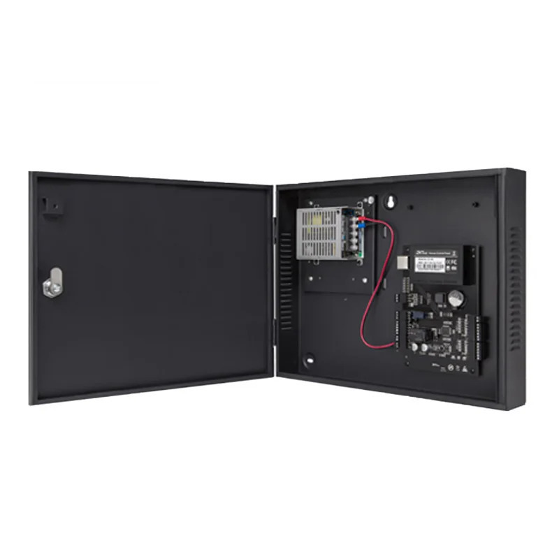 TCP/IP kirishni boshqarish paneli ZK PH 4 Eshikka kirishni boshqarish tizimi quvvat manbai temir qutisi qoʻshimcha batareya funksiyasi