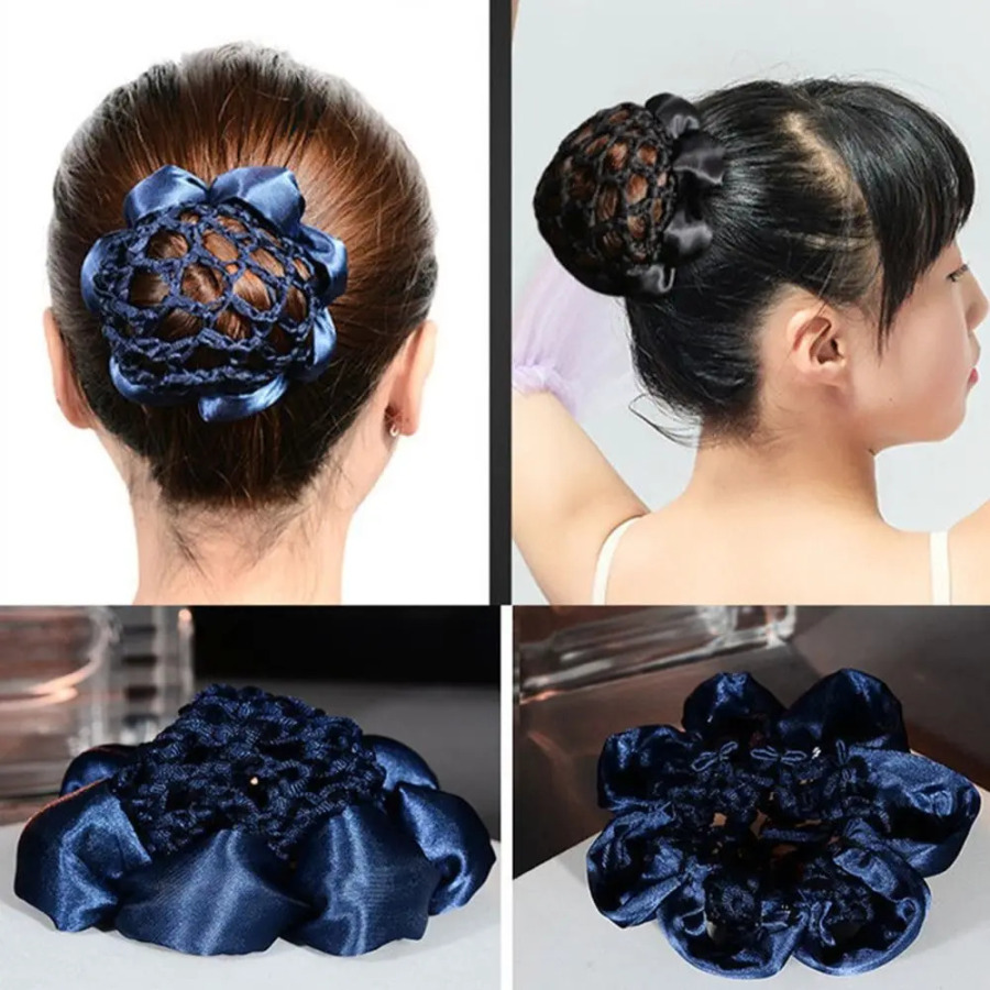 Ayollar uchun soch aksessuarlari elastik tasma Qizlar Raqs mehmonxonasi soch toʻri koreys toʻplami Snood ponytail ushlagichi soch toʻri