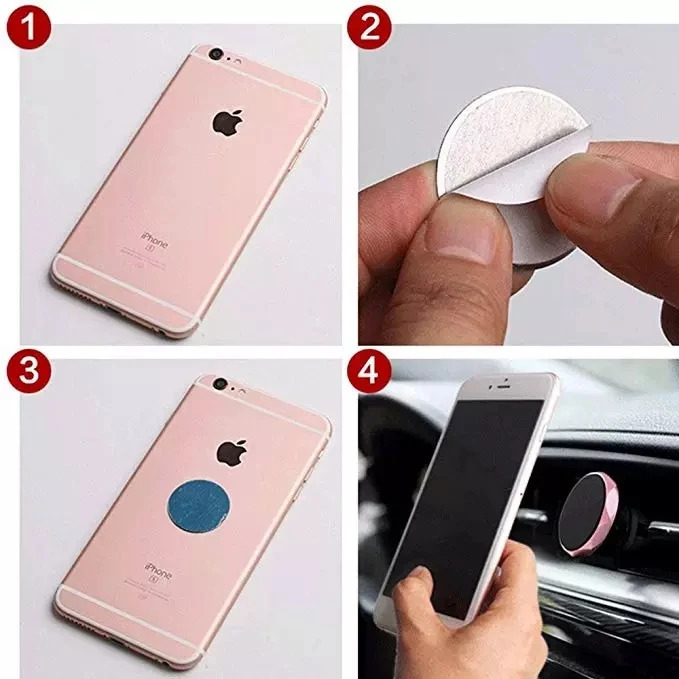 1 dona / 3 dona / 5 dona / 10 dona mobil telefoningiz uchun ushlagich metall plastinka magnit ushlagichi magnit avtomobil telefoni ushlagichiga mos keladigan metall plastinka