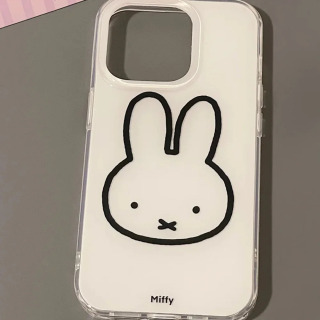 Милый чехол для мобильного телефона Miffy Kawaii Iphone XS/XR/11/12/13/14/15/16ProMax Ins, чехол для телефона с защитой от падения, простой, все обертывание, подарок для девочки черный 6