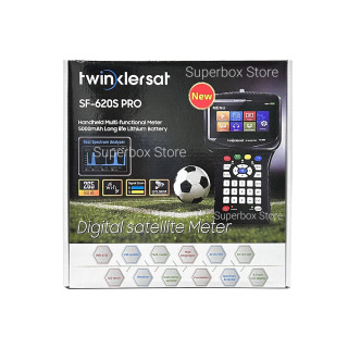 Twinklersat SF-620S Pro Satellite Finder H.265 HEVC 4,3-дюймовый экран DVB-S2 HD-измеритель сигналов с CCTV в CVBS 5000 мАч Аккумуляторная